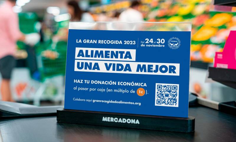 Mercadona participa en la gran recogida de alimentos de FESBAL, del 24 al 30 de noviembre