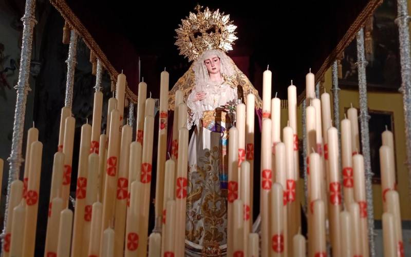 Nuevo palio para los Dolores de San Juan de Aznalfarache