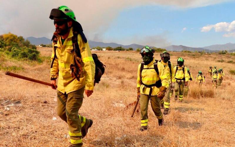 Controlado el incendio forestal en Sierra Bermeja