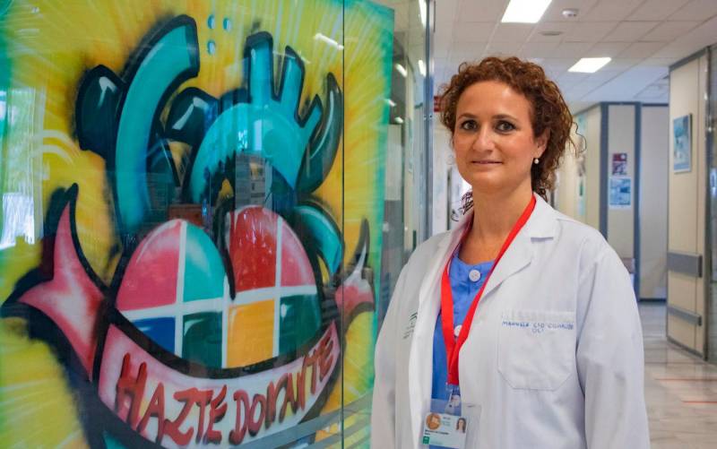 La doctora Manuela Cid, coordinadora sectorial de trasplantes Huelva y Sevilla