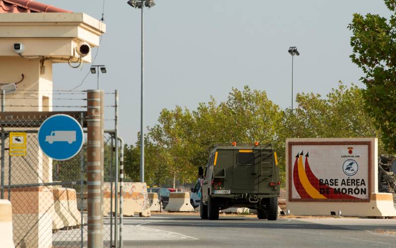 Entrada a la base militar de Morón de la Frontera (Sevilla). EFE/ Raúl Caro.