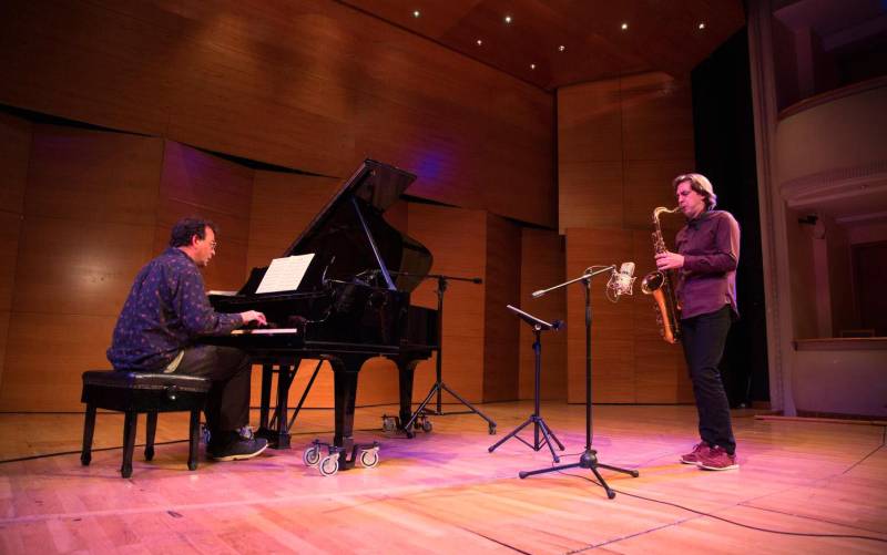 El saxofón de Perpiñán y el piano de Galiana, juntos en CaixaForum
