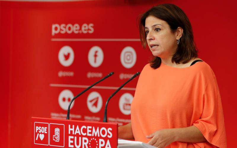 La vicesecretaria general del PSOE, Adriana Lastra. / EFE/ Luis Millan