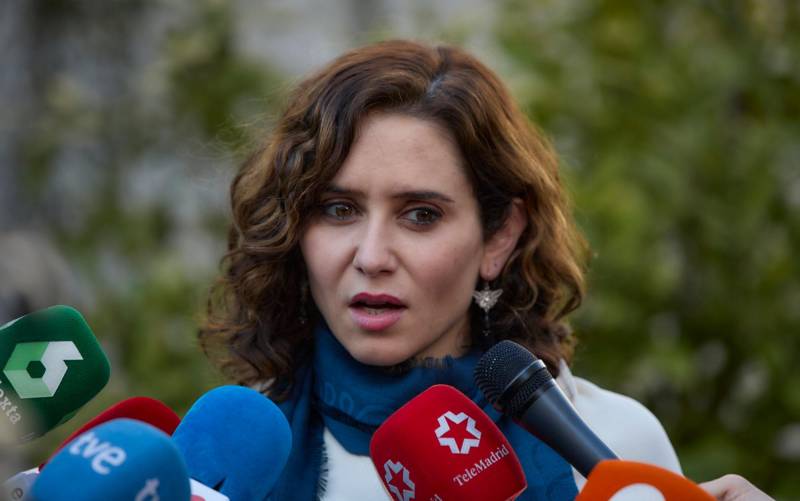 La presidenta de la Comunidad de Madrid, Isabel Díaz Ayuso. / E.P: