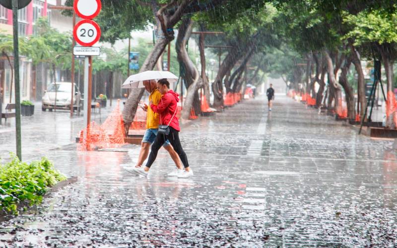 Hermine hace de este septiembre el más lluvioso de la historia en Canarias