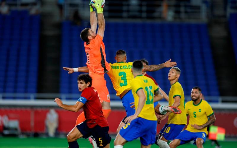 España pierde el oro en la prórroga frente a Brasil (2-1)