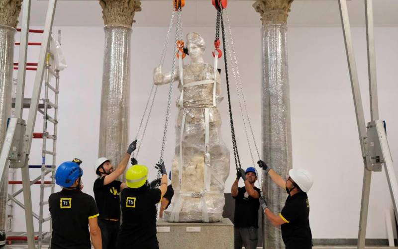 El Museo Arqueológico de Sevilla traslada sus grandes esculturas de Venus, Mercurio y Diana