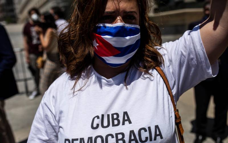 Imagen de las protestas contra el Gobierno de Cuba. / EP
