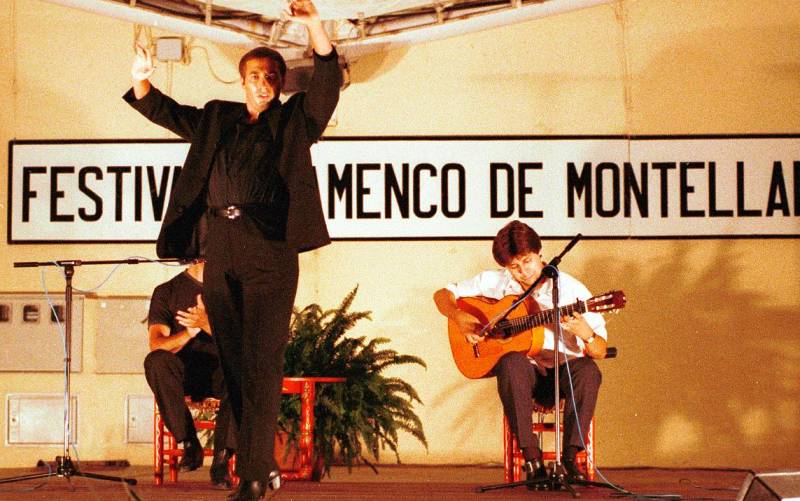 Imagen de archivo de Israel Galván en el Festival de Artistas no Consagrados de Montellano. / El Correo