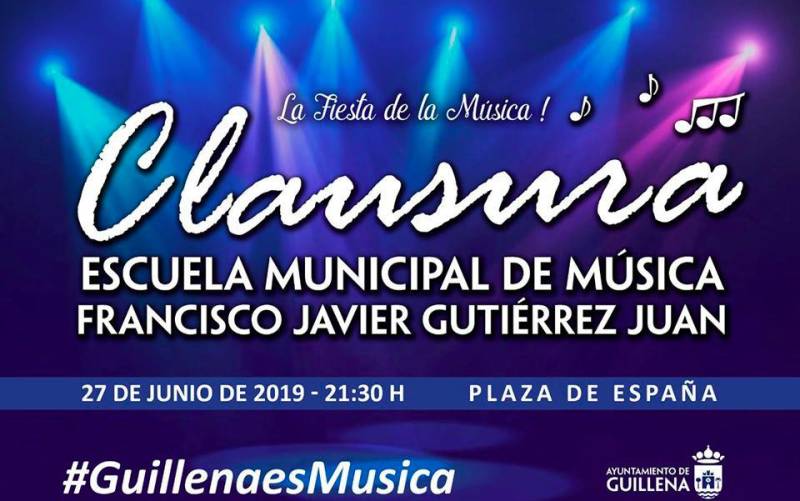 Jueves 27 de junio, concierto clausura curso 2018-19 de la Escuela Municipal de Música