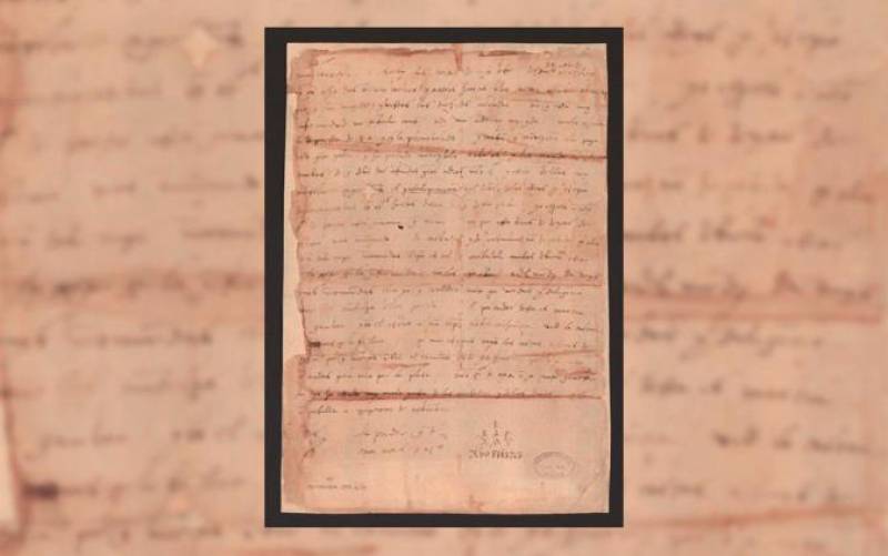 El Archivo de Indias exhibe una carta original de Colón