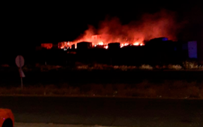El fuego vuelve a arrasar chabolas de inmigrantes en Lepe