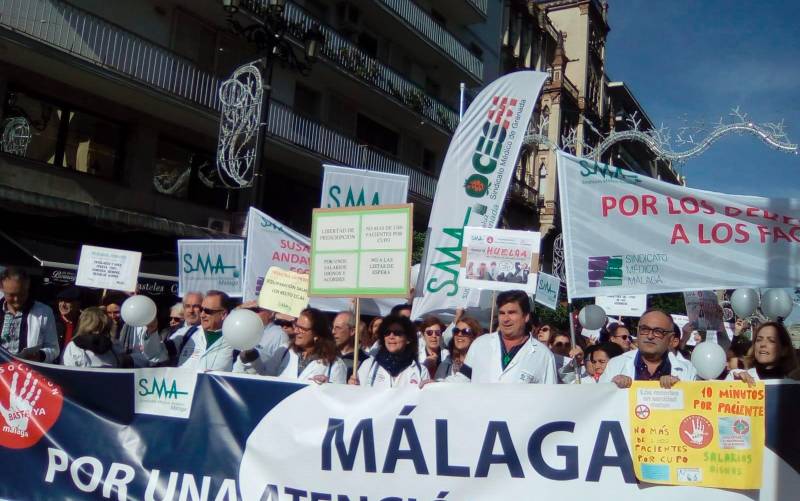 Médicos y pediatras de atención primaria se manifiestan este sábado en Sevilla por las «promesas incumplidas» del SAS