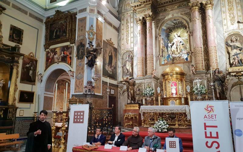 Acto de presentación del proyecto ‘Conventum’ en la iglesia conventual del Santo Ángel. Foto: M.G.