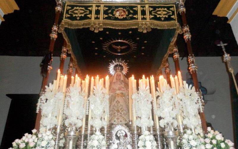 La Virgen de la Paz de Castilblanco procesionará sin palio por falta de costaleros