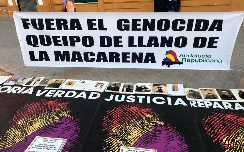 Andalucía Republicana denunciará a la Junta por «no sacar los restos de Queipo de la Macarena»