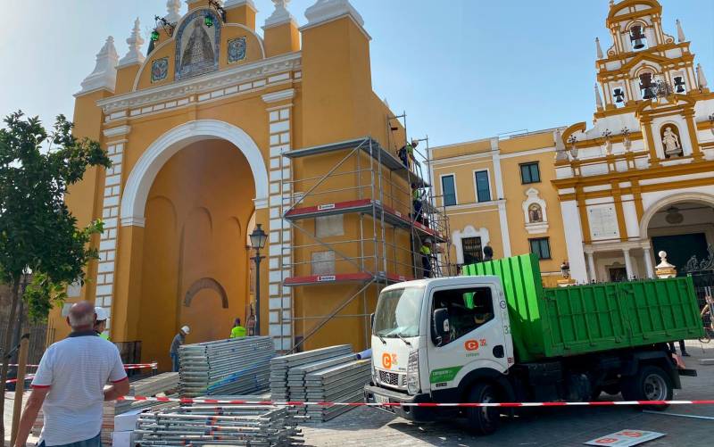 La restauración del Arco de la Macarena culminará antes de Semana Santa