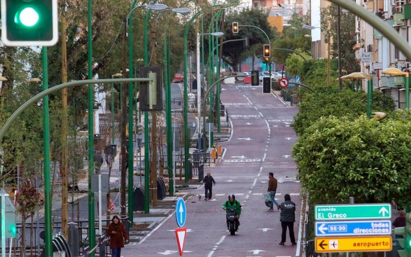 La avenida de El Greco reabre al tráfico este domingo con una nueva imagen