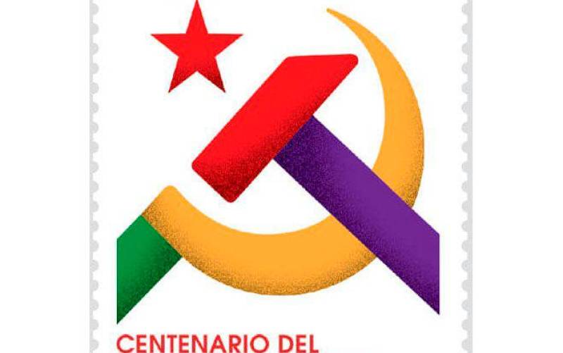 El sello de correos del Partido Comunista