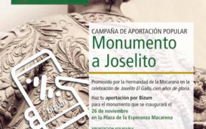 La Macarena abre una cuestación popular para sufragar el monumento a Joselito
