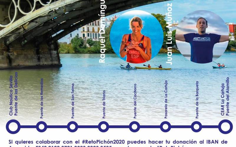 El Reto Pichón cruzará el Río Guadalquivir por las personas sordociegas de Apascide