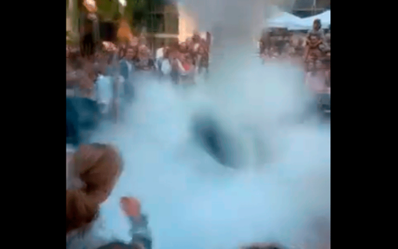 Una decena de heridos en una explosión en la Noche de los Investigadores en Girona