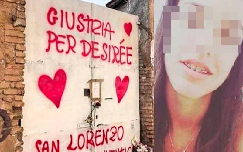 Una pintada pidiendo justicia para la adolescente asesinada.