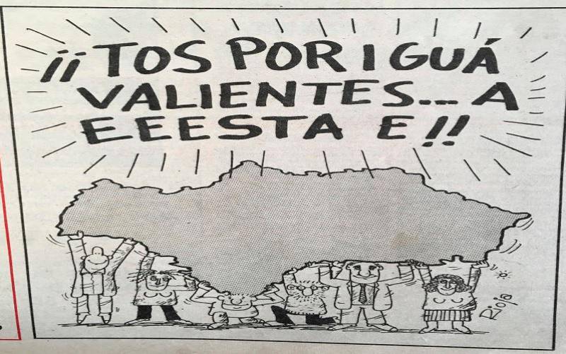 Viñeta de El Correo de Andalucía que llamaba a los andaluces a votar a favor. / El Correo