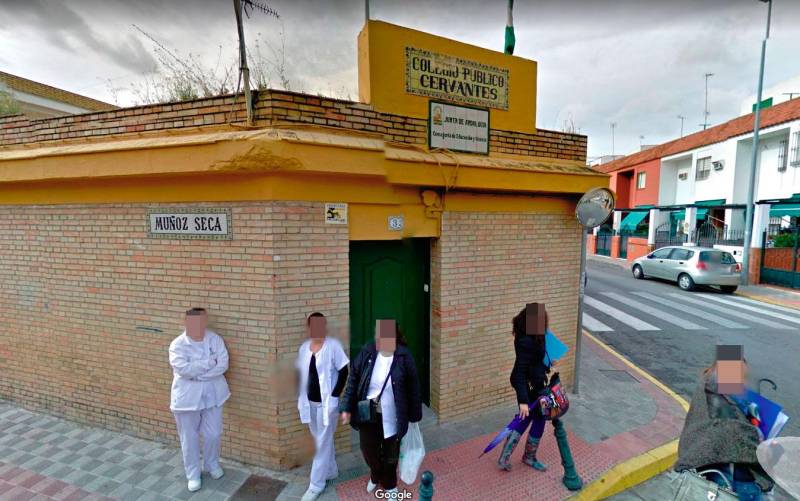 Imagen de Google del colegio de Educación Infantil y Primaria Cervantes, de Dos Hermanas