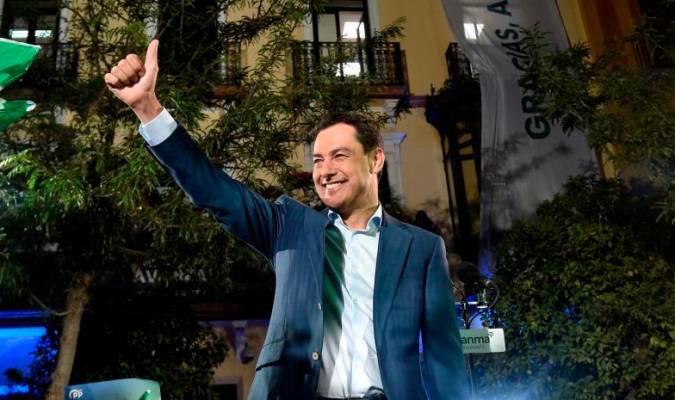 Juanma Moreno arrasa. El PSOE comienza el calvario definitivo