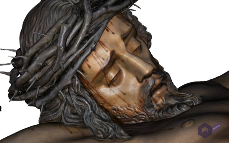 Digitalización del Cristo del Desamparo y Abandono. Fotos: Hdad. Dolores del Cerro