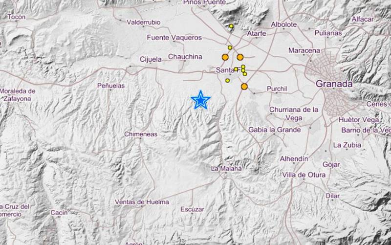Un fuerte terremoto con epicentro en Santa Fe sacude Granada