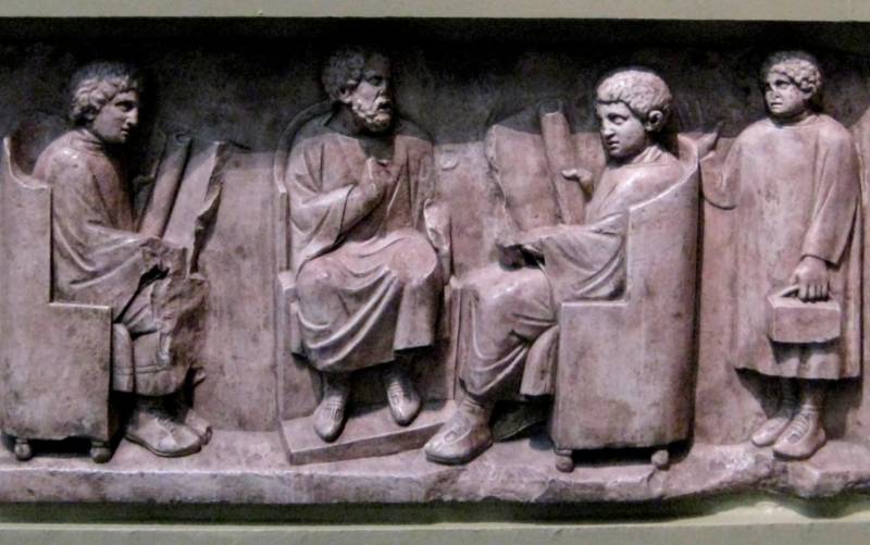La educación en tiempos de los romanos