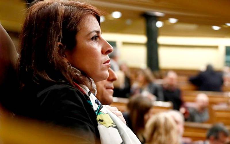 Adriana Lastra en el Congreso. / EFE