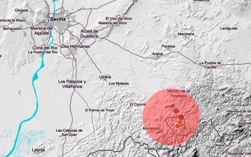 Registrado un terremoto de magnitud 3,2 en Coripe sin causar daños