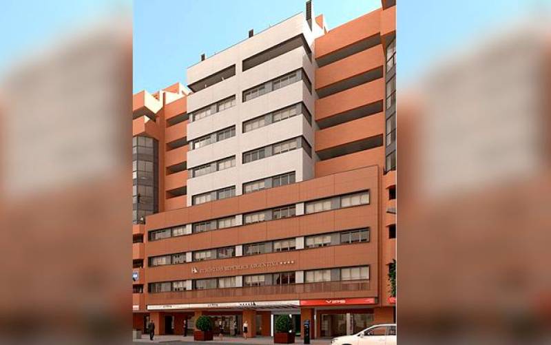 Imagen virtual del nuevo hotel de cuatro estrellas en la Avenida de la República Argentina. / El Correo