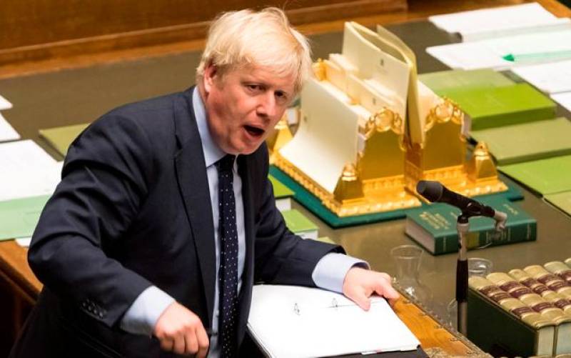  Boris Johnson, este martes en el Parlamento británico. / EFE