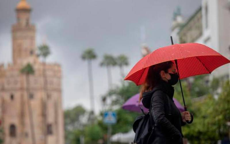 Tres provincias andaluzas, en riesgo por lluvia
