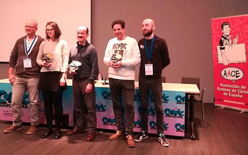  Carmona en Viñetas recibe el Premio Nacional de Cómic en Barcelona. / El Correo
