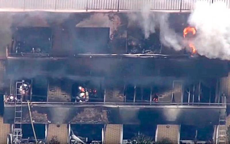 Más de 20 muertos en el incendio provocado de un estudio de anime en Japón