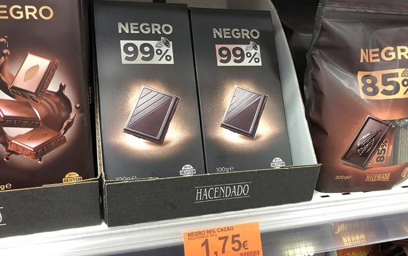 Mercadona dispara las ventas de su nuevo chocolate 99% Cacao