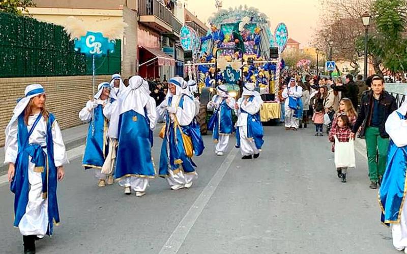  Momento de la cabalgata de Reyes Magos de La Algaba en enero de 2020. / Foto: Ayuntamiento de La Algaba
