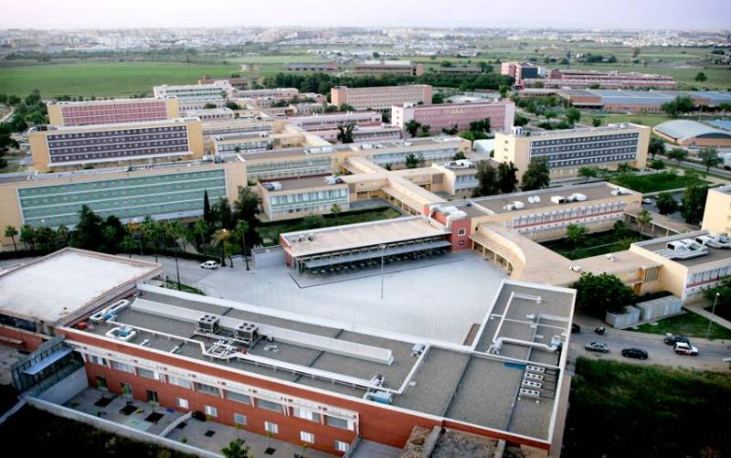 Vista aérea de la Universidad Pablo de Olavide (UPO). / El Correo