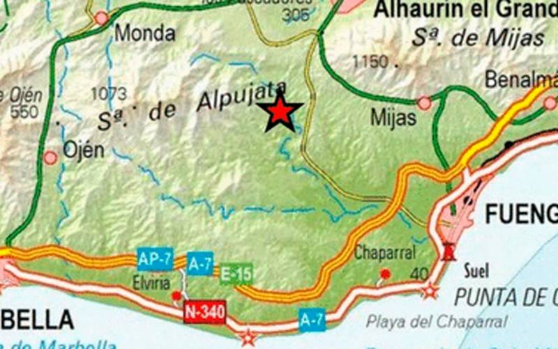 Nuevo terremoto en Málaga, de magnitud 2,8 en Alhaurín el Grande