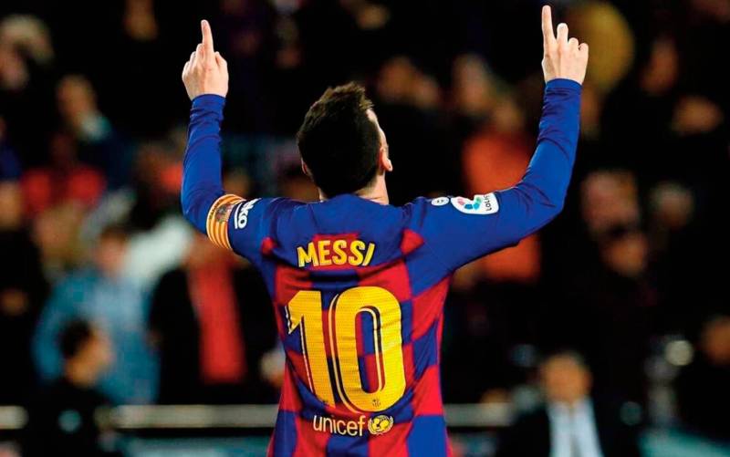 Lionel Messi con el FC Barcelona.