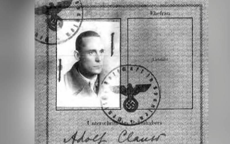 Carnet nazi de Adolfo Clauss.