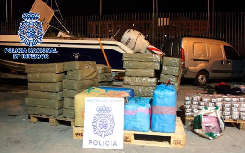 Incautan en Huelva más de 2.000 kilos de hachís, con 20 detenidos