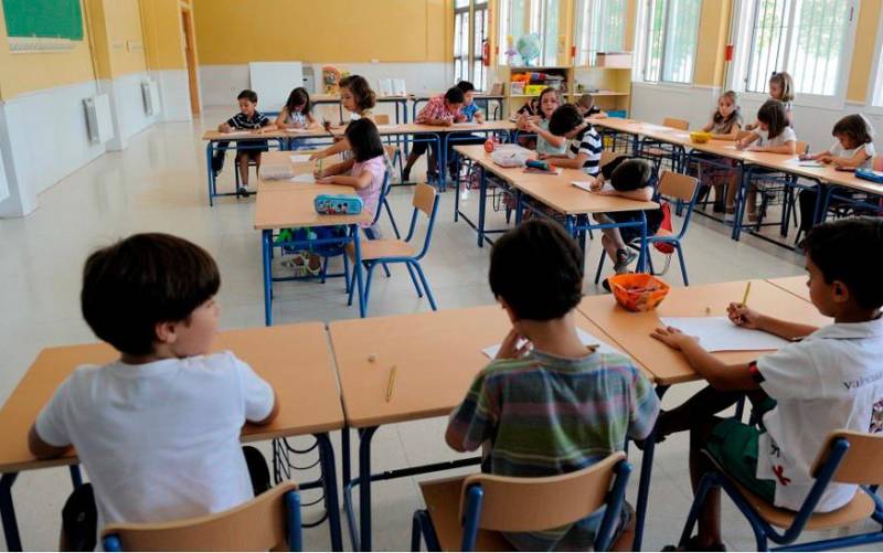 Alumnos andaluces en el aula de un colegio de Primaria. / E.P.
