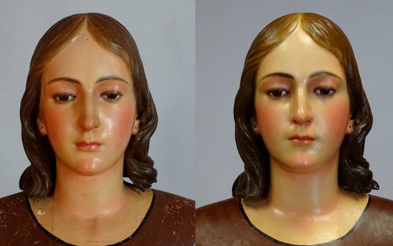 La nueva vida de la Virgen del Rosario de Campillos gracias a un rodense
