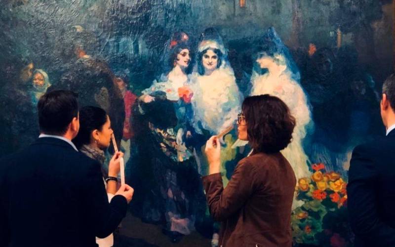 El recorrido de la muestra ‘La pintura a través de los sentidos’ en el Bellas Artes. / El Correo